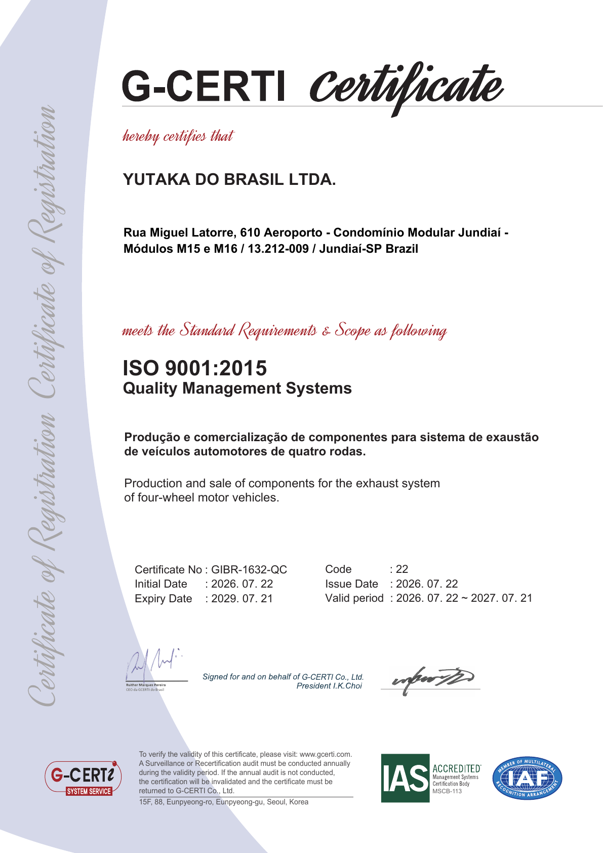 Certificado ISO 9001